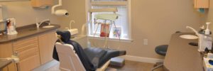 Dental exam room at Steven Alban Family Dentistry